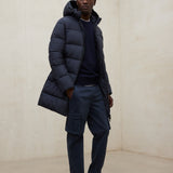 네이비 블루 빈티지 코트