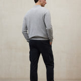 라이트 그레이 라치 스웨터