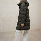 다크 그린 맨리 코트