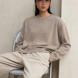 베이지 코스모스 스웨터