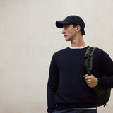 네이비 블루 바요나 스웨터