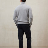 라이트 그레이 브룬 스웨터