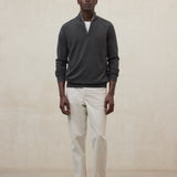 다크 그린 라치 스웨터