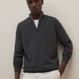 다크 그린 라치 스웨터