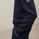 네이비 블루 아를 후디