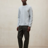 라이트 그레이 롱슬리브 베트로 티셔츠