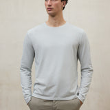 라이트 그레이 롱슬리브 라레도 티셔츠