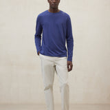 블루 롱슬리브 라레도 티셔츠