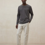 다크 그레이 롱슬리브 라레도 티셔츠