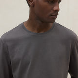 다크 그레이 롱슬리브 라레도 티셔츠