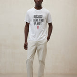 화이트 그레이 민 티셔츠