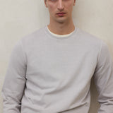 라이트 그레이 롱슬리브 서스타노 티셔츠