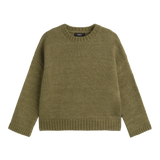 카키 키위 스웨터