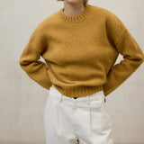 머스터드 키위 스웨터