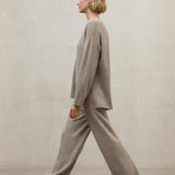 베이지 카브릴 트라우저